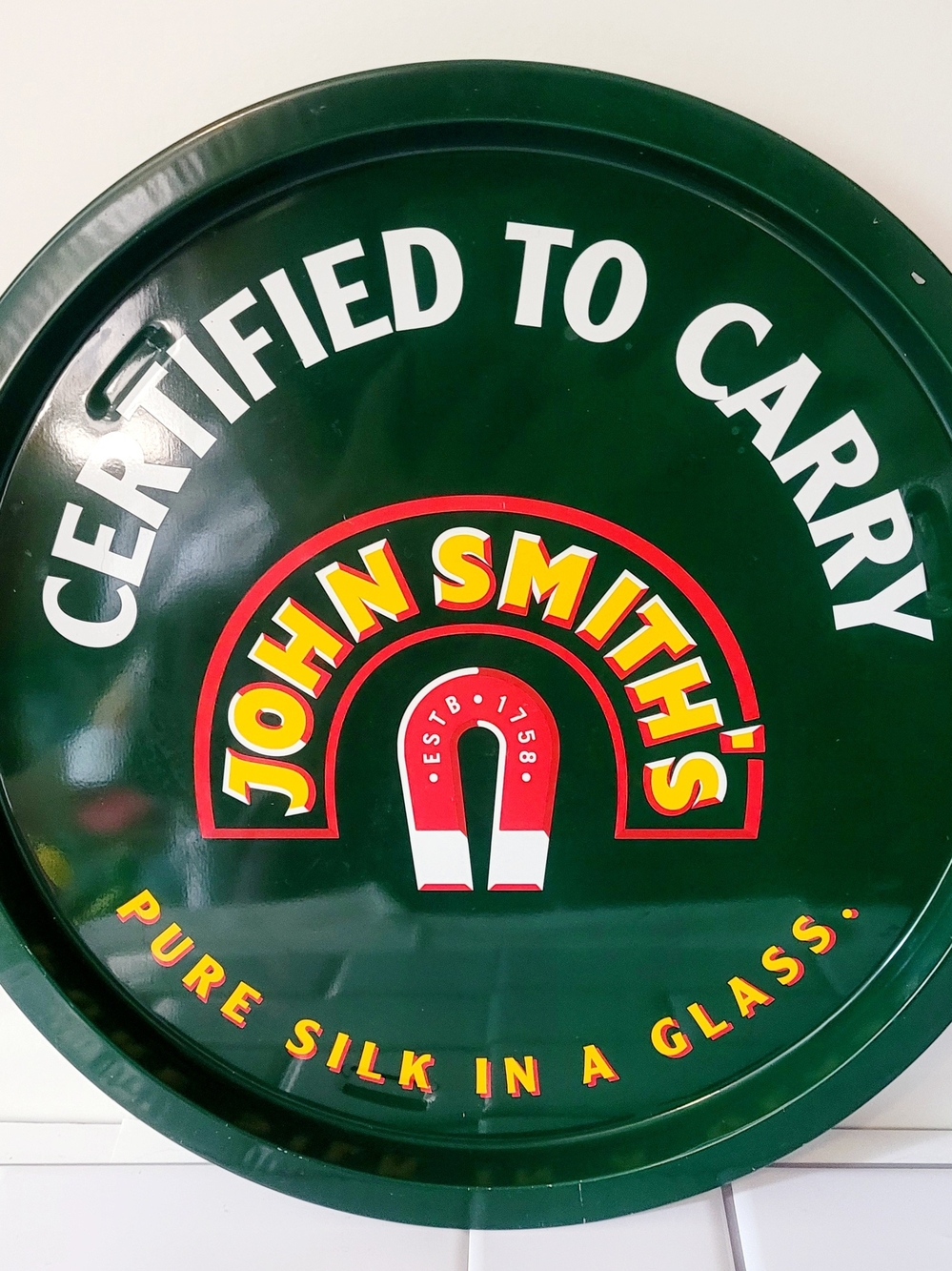 Green Certified to Carry Party Tin Tray
